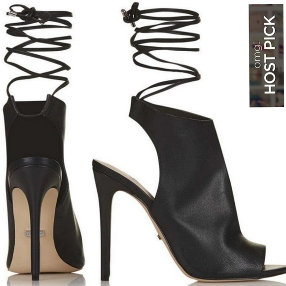 Topshop Shoes - Topshop Robyn Peep Toe Stilettos Sheath Sandals 8